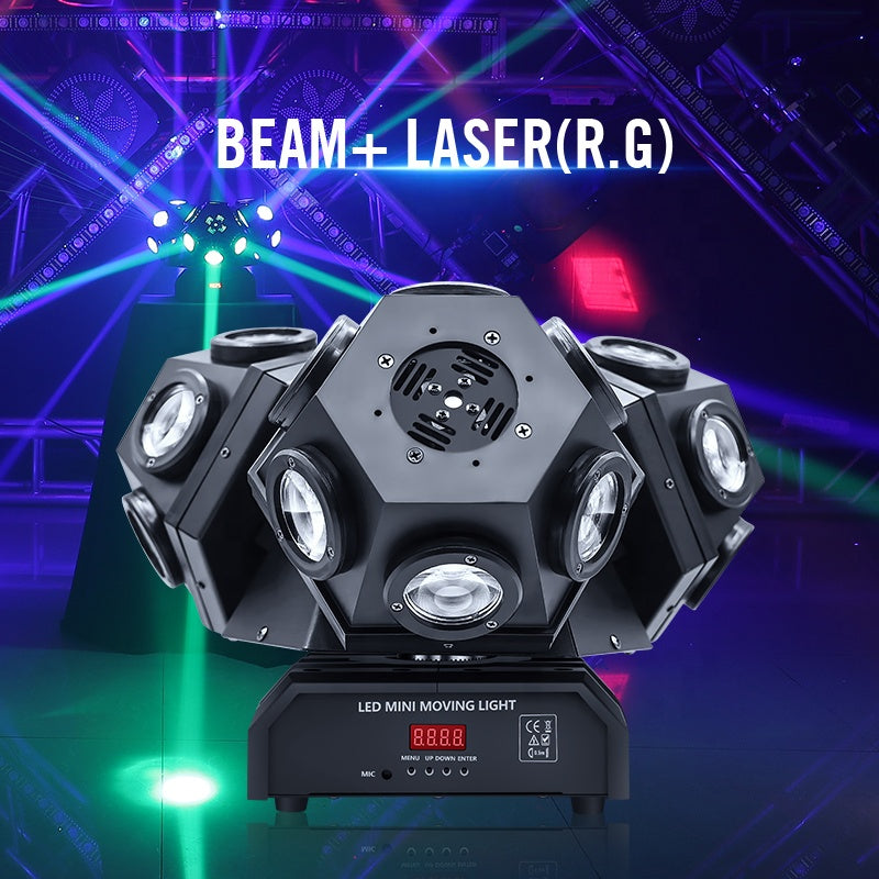 Multifunctional LED Rotating Laser Beam Light