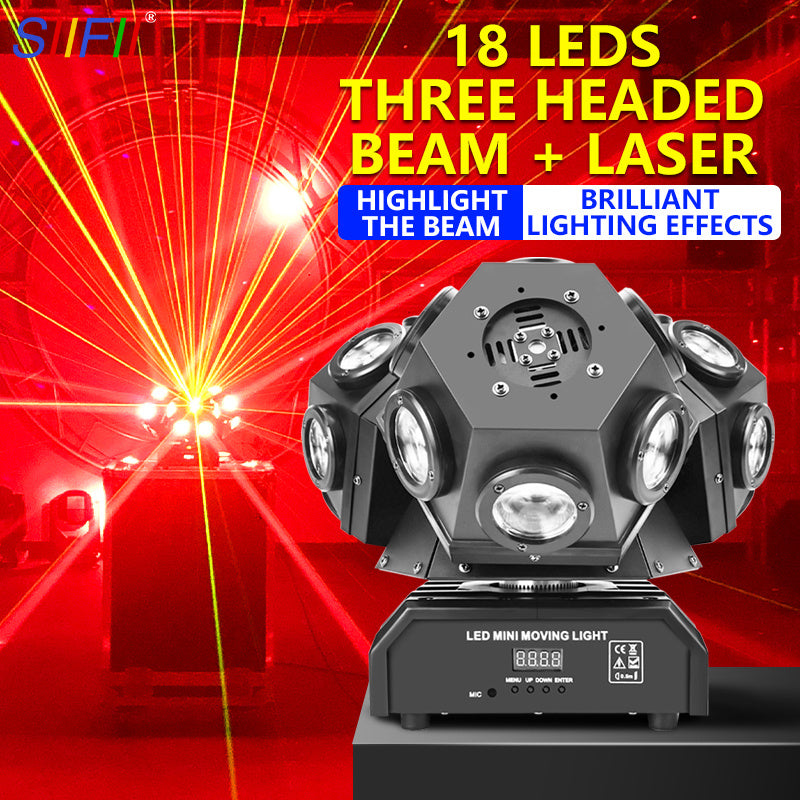 Multifunctional LED Rotating Laser Beam Light